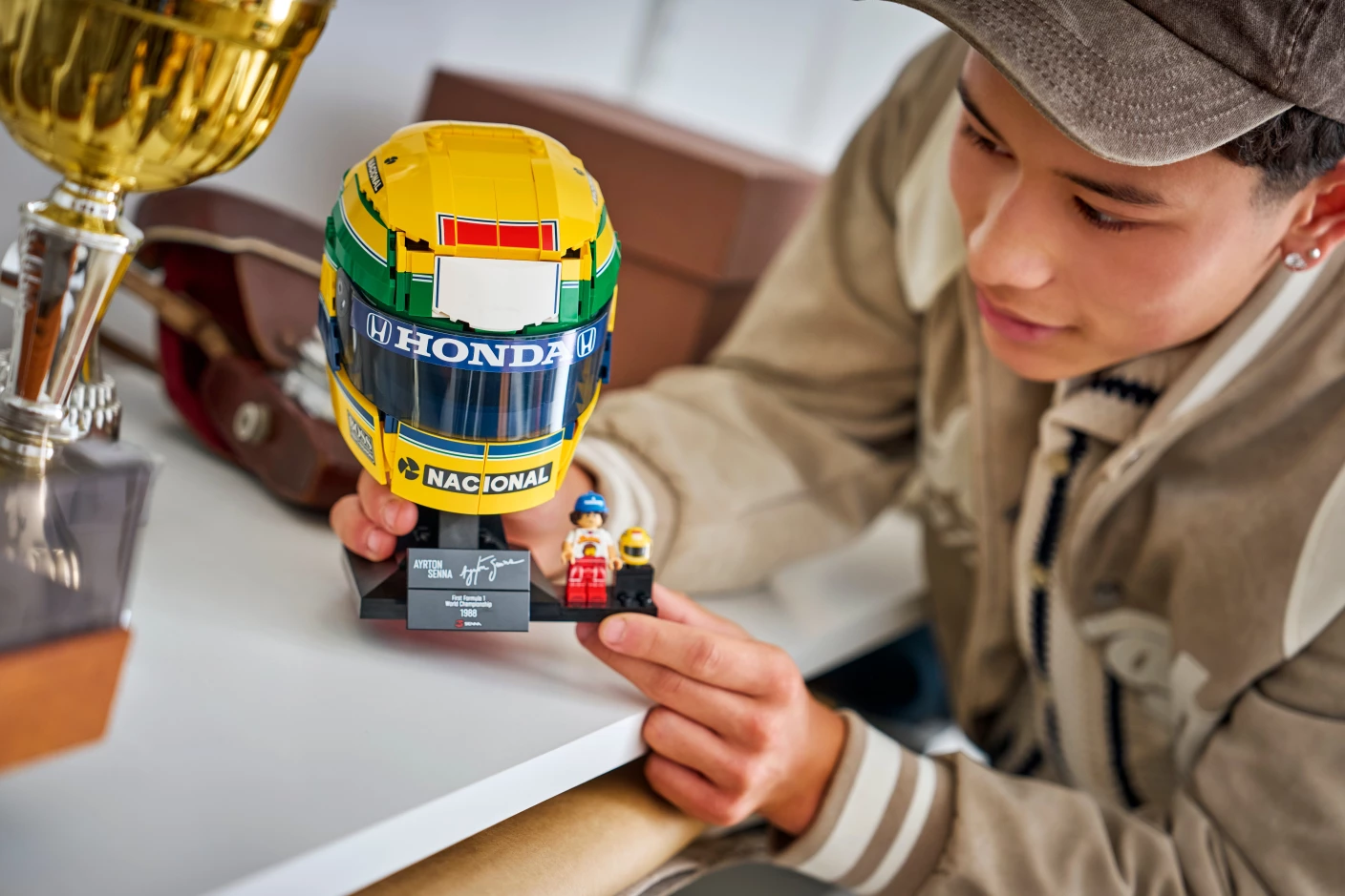 Helm van Ayrton Senna