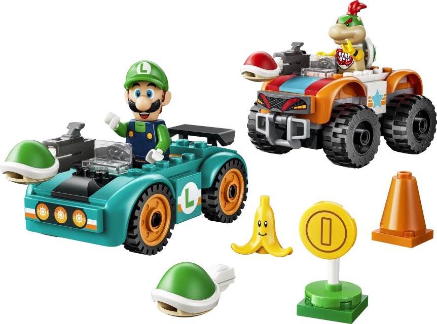 Mario Kart - Luigi en Bowser Jr.'s race