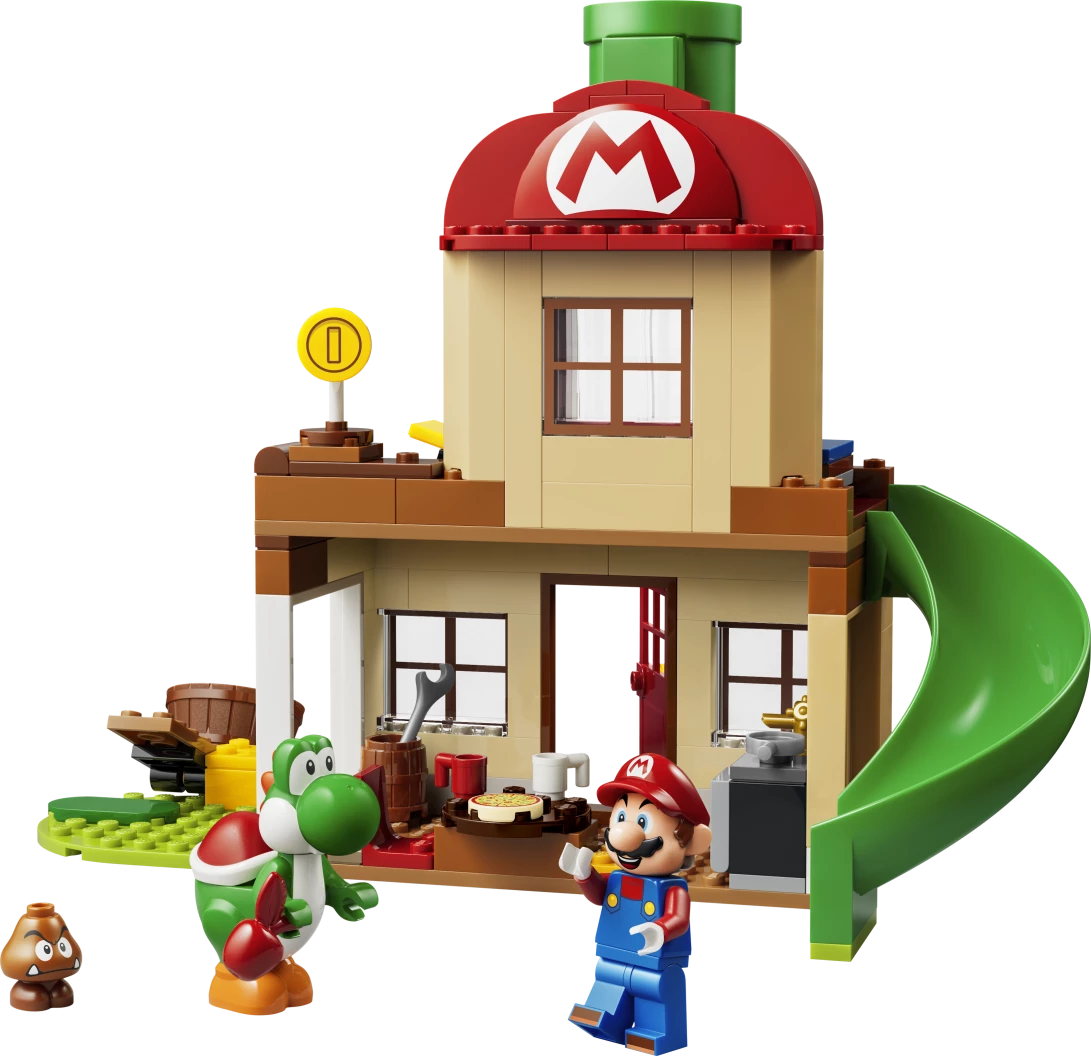Yoshi bij Mario's huis