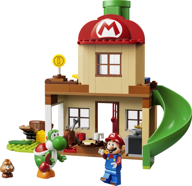Yoshi bij Mario's huis