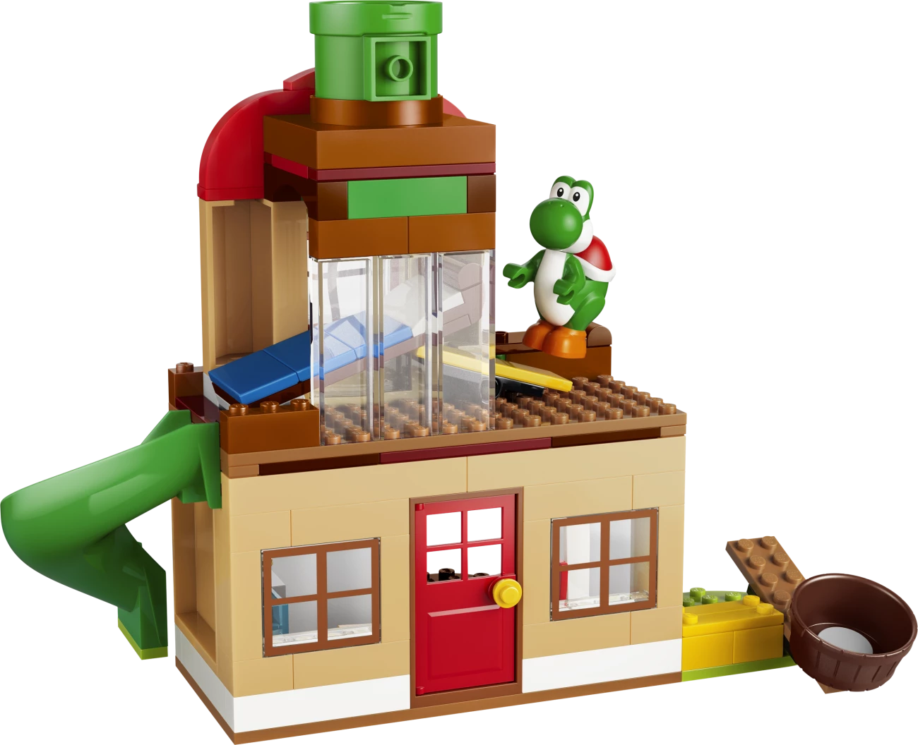 Yoshi bij Mario's huis