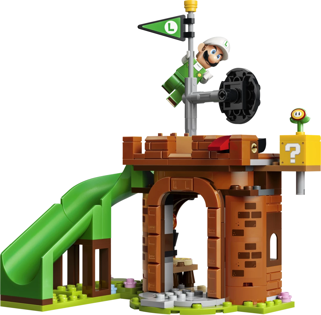 Vuur-Luigi tegen Koopa Troopa