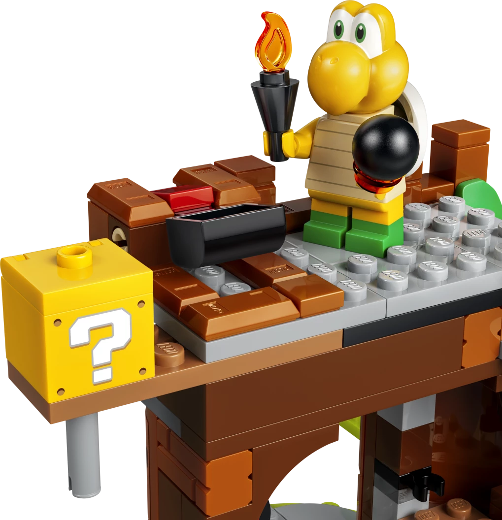 Vuur-Luigi tegen Koopa Troopa