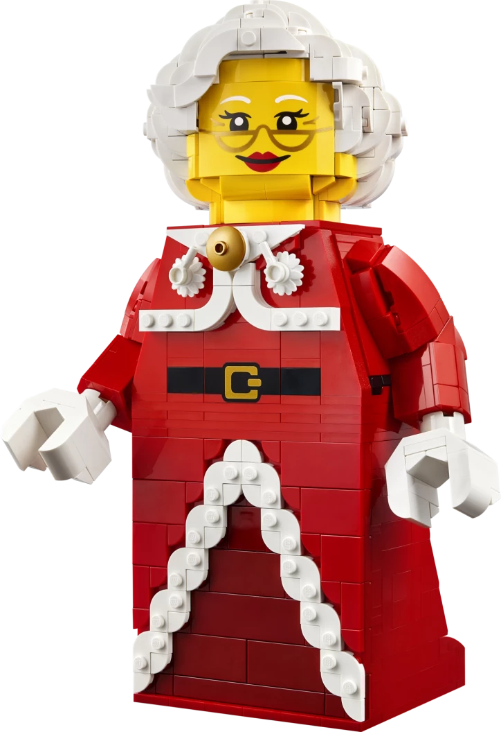 Grote minifiguur van de Kerstvrouw