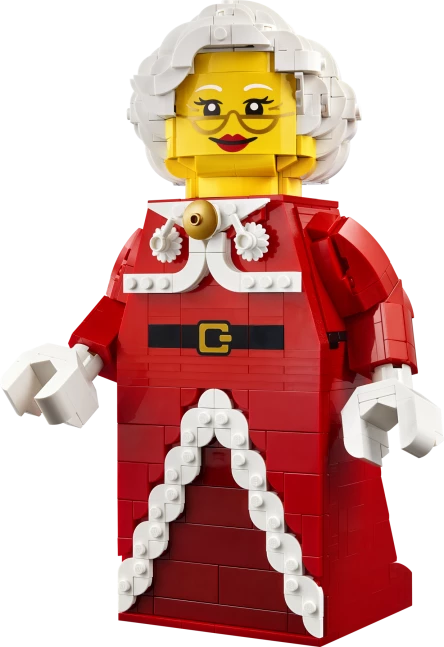 Grote minifiguur van de Kerstvrouw
