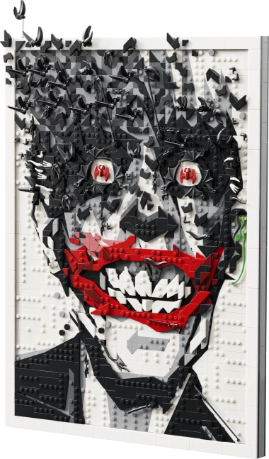 The Joker muurdecoratie in stripboekstijl