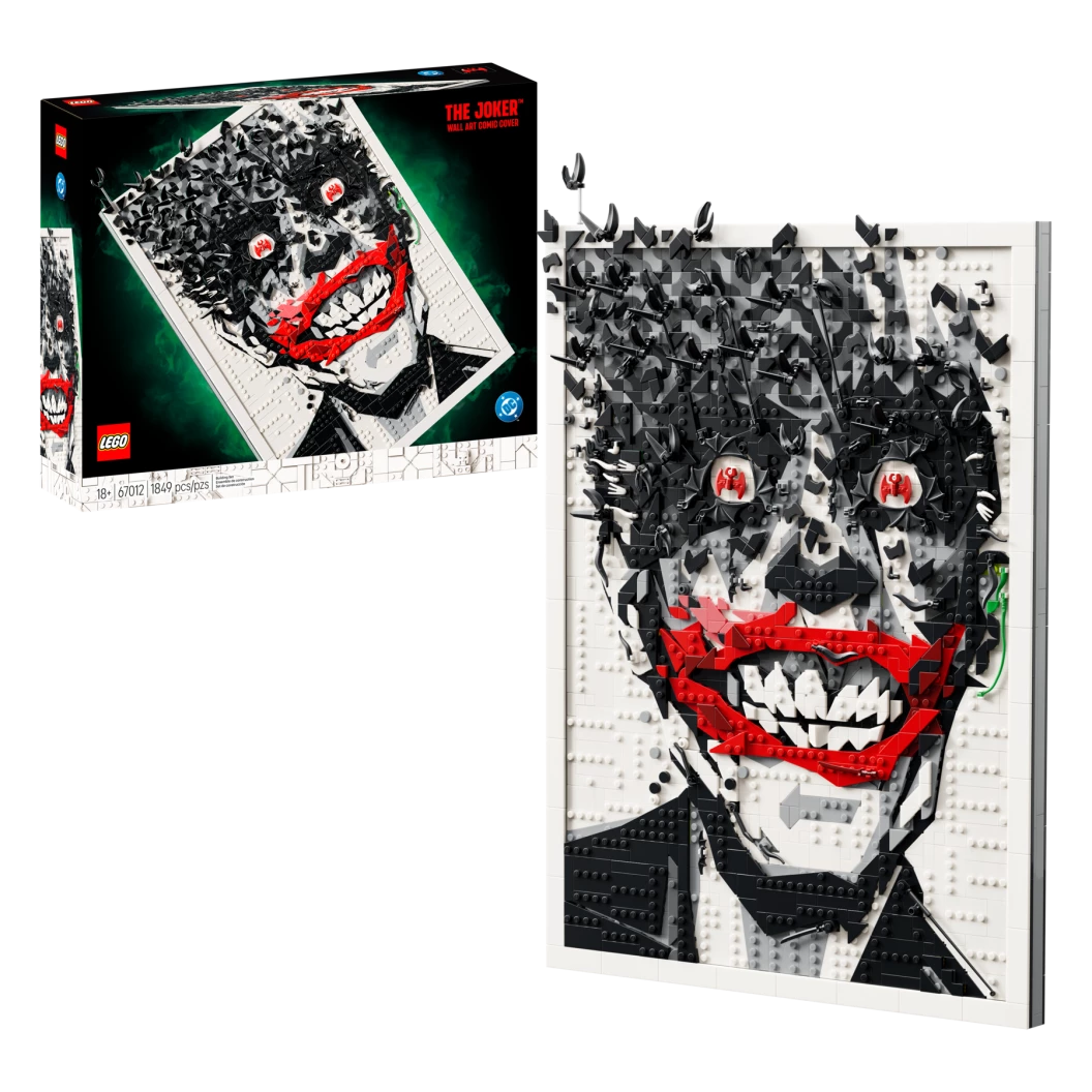 The Joker muurdecoratie in stripboekstijl