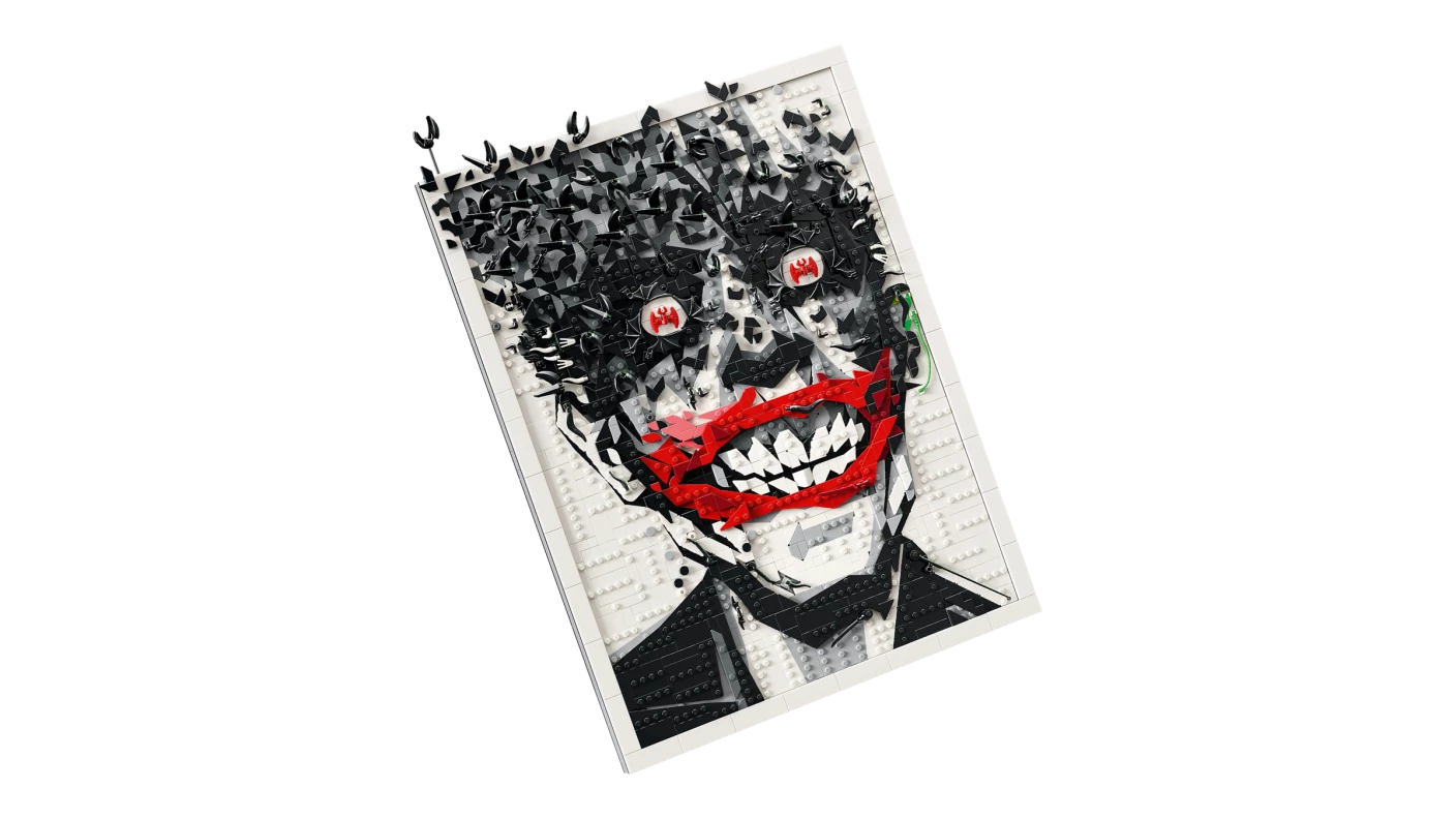 The Joker muurdecoratie in stripboekstijl