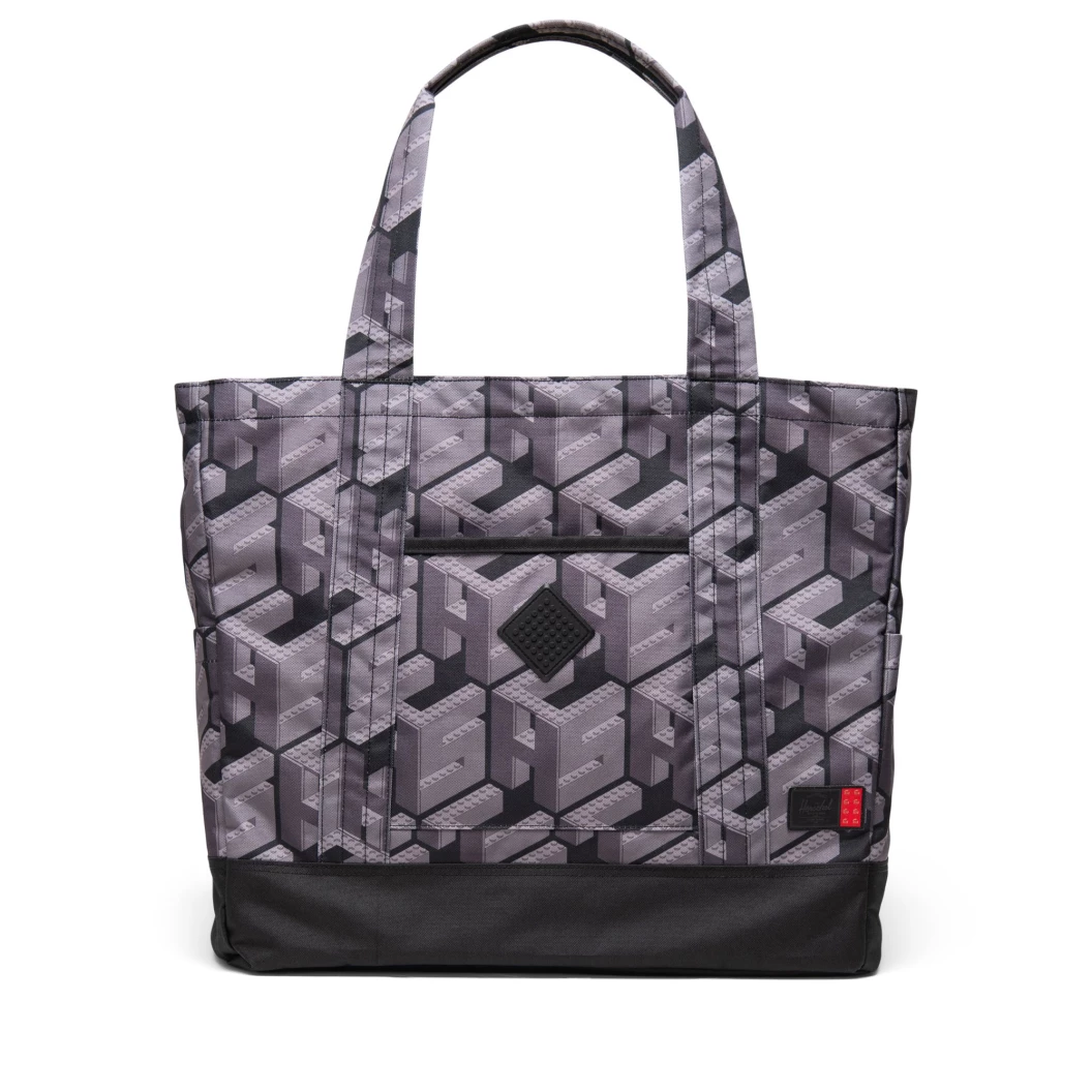 Herschel Heritage XL draagtas - monogram - zwart