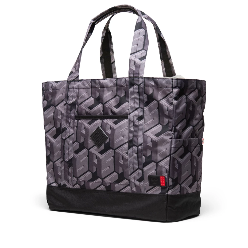 Herschel Heritage XL draagtas - monogram - zwart