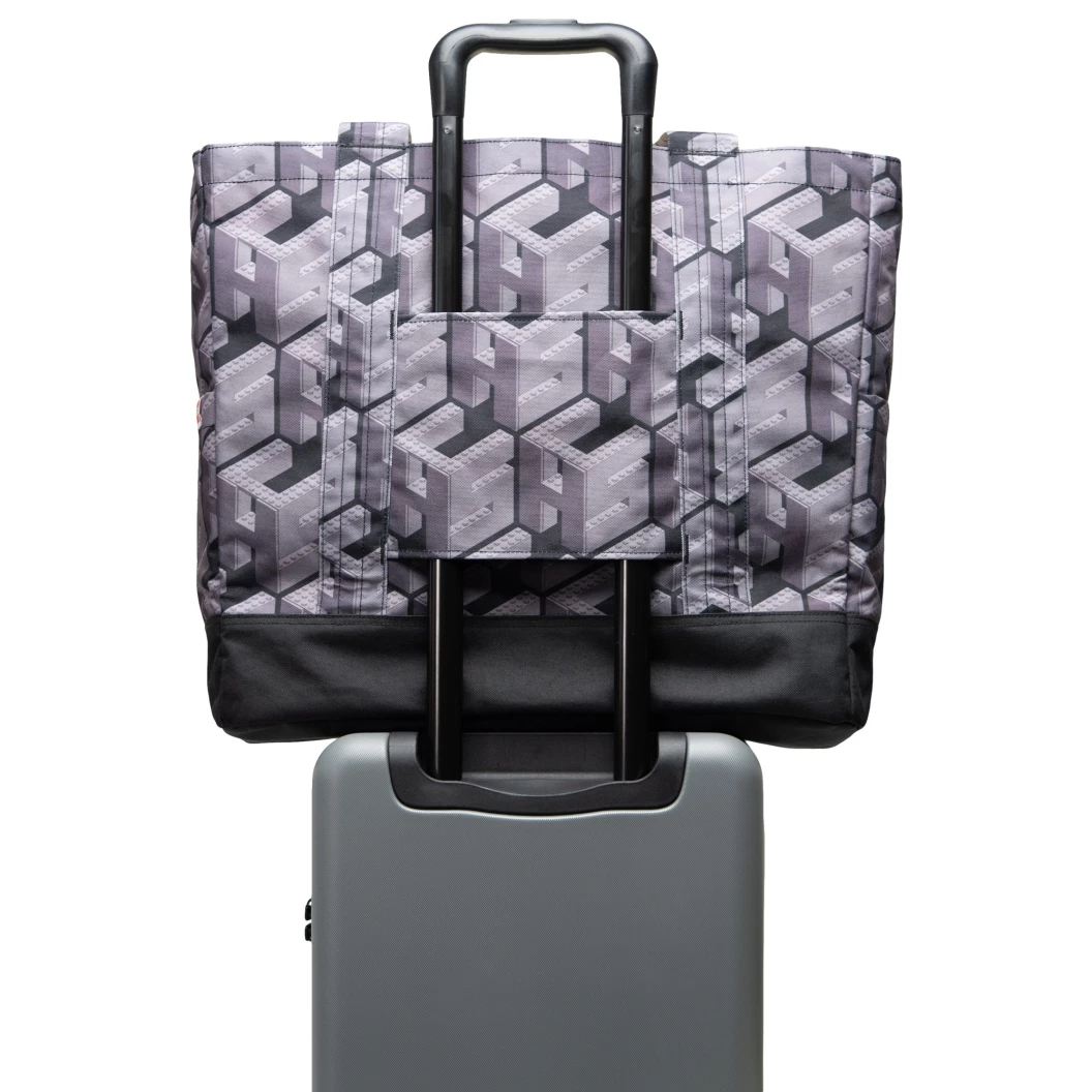 Herschel Heritage XL draagtas - monogram - zwart