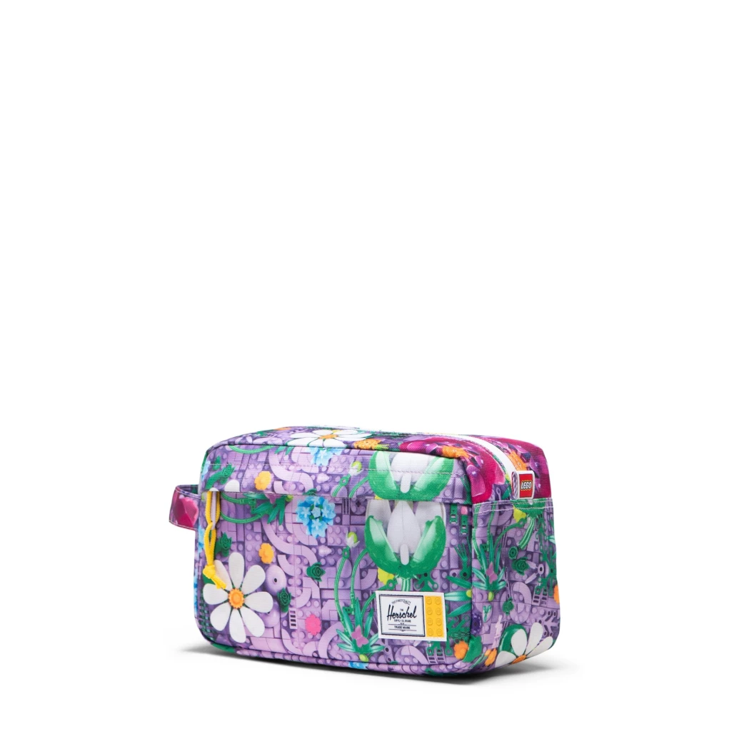 Herschel Chapter toilettas - vrolijke bloemen - lavendel