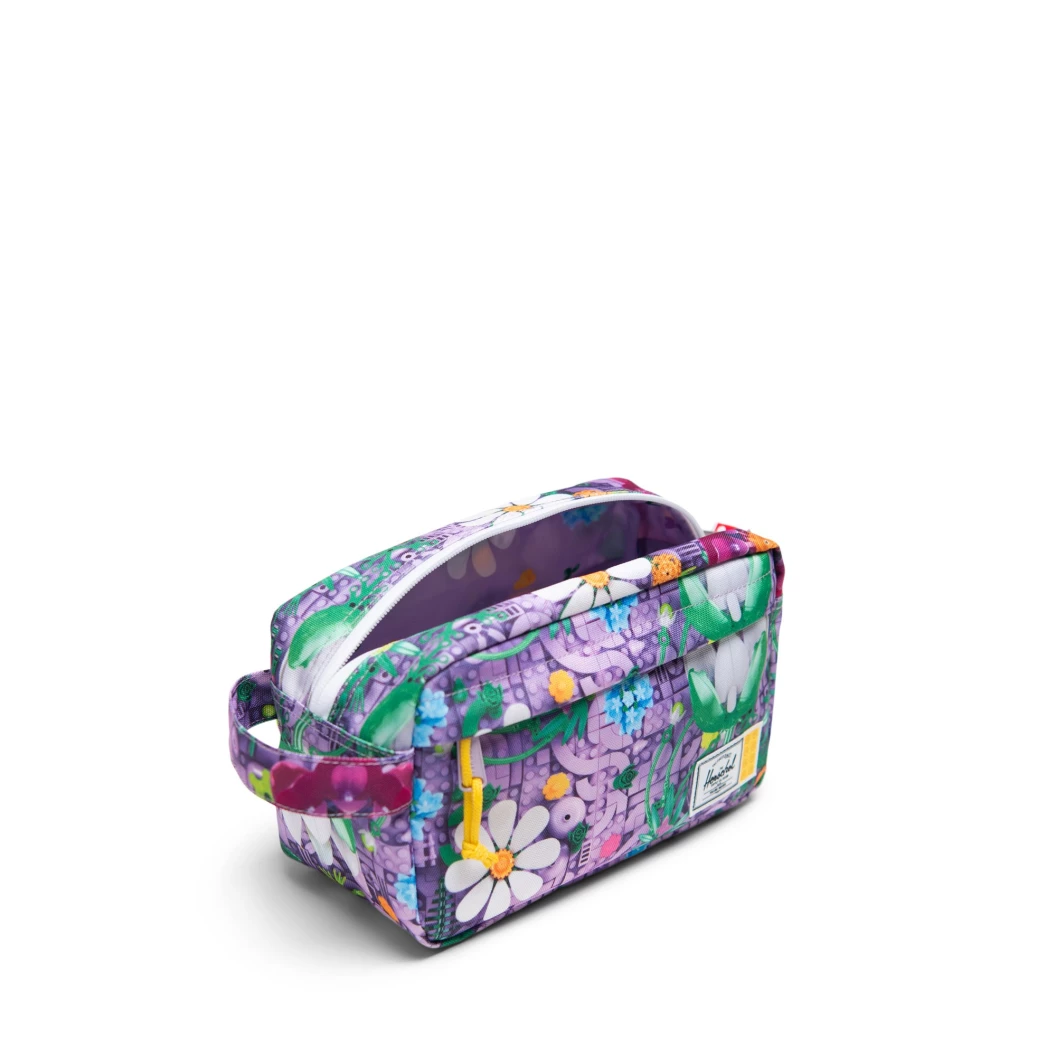 Herschel Chapter toilettas - vrolijke bloemen - lavendel