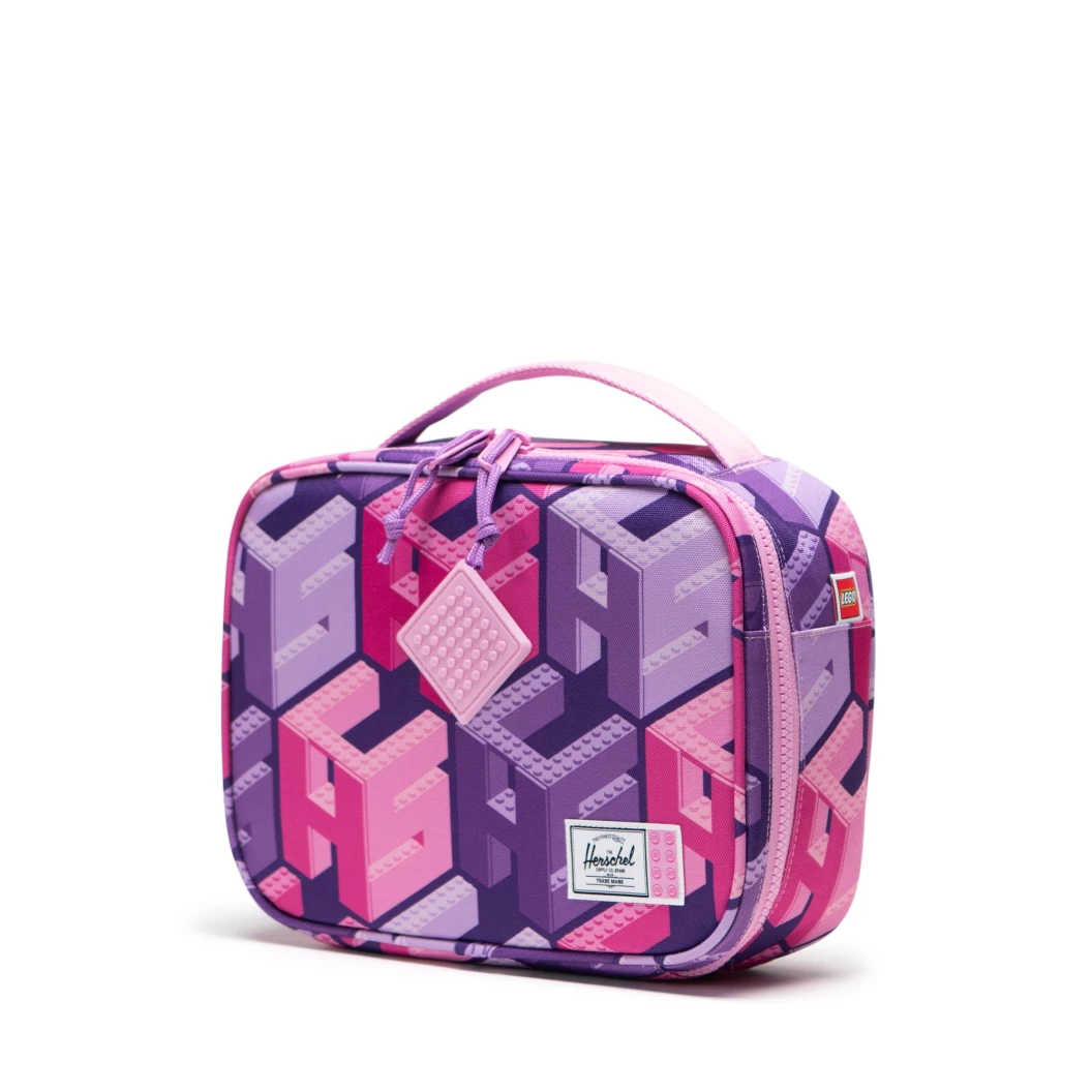 Pop Quiz lunchbox Little Herschel - monogram - paars