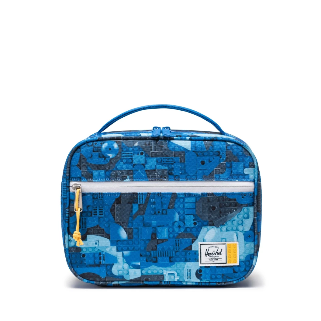 Pop Quiz lunchbox Little Herschel - abstracte stenen - blauw