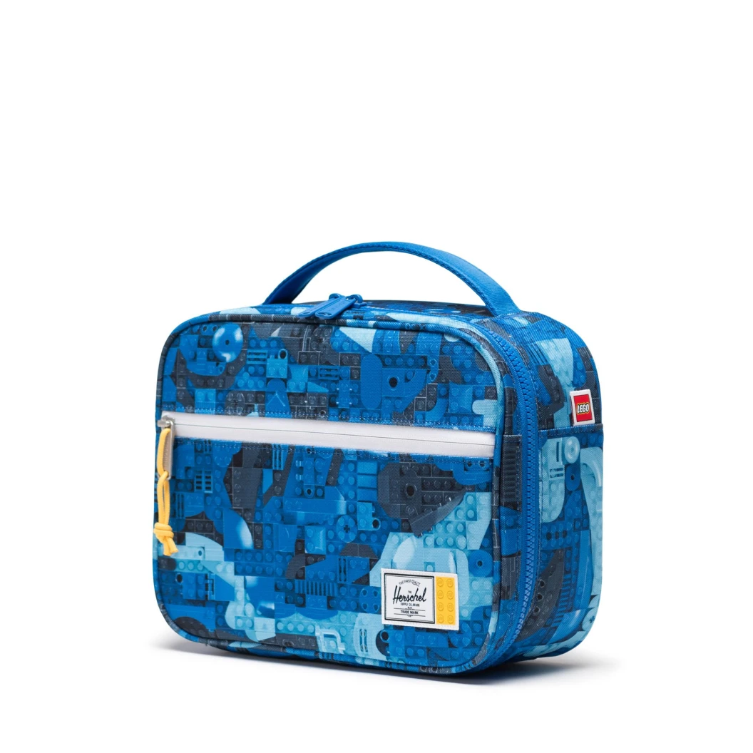 Pop Quiz lunchbox Little Herschel - abstracte stenen - blauw