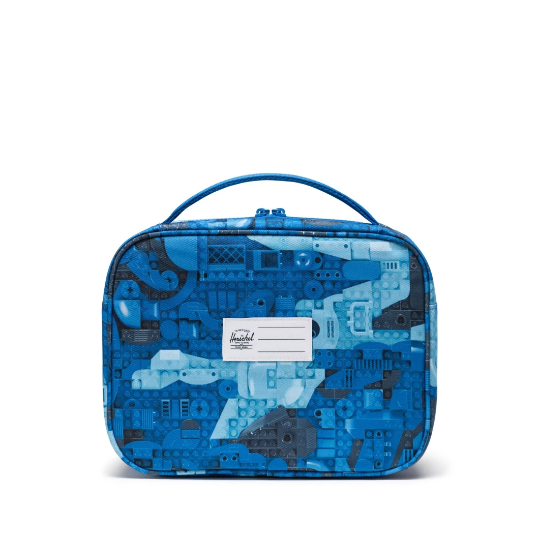 Pop Quiz lunchbox Little Herschel - abstracte stenen - blauw