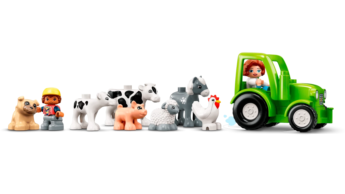 Schuur, tractor & boerderijdieren verzorgen