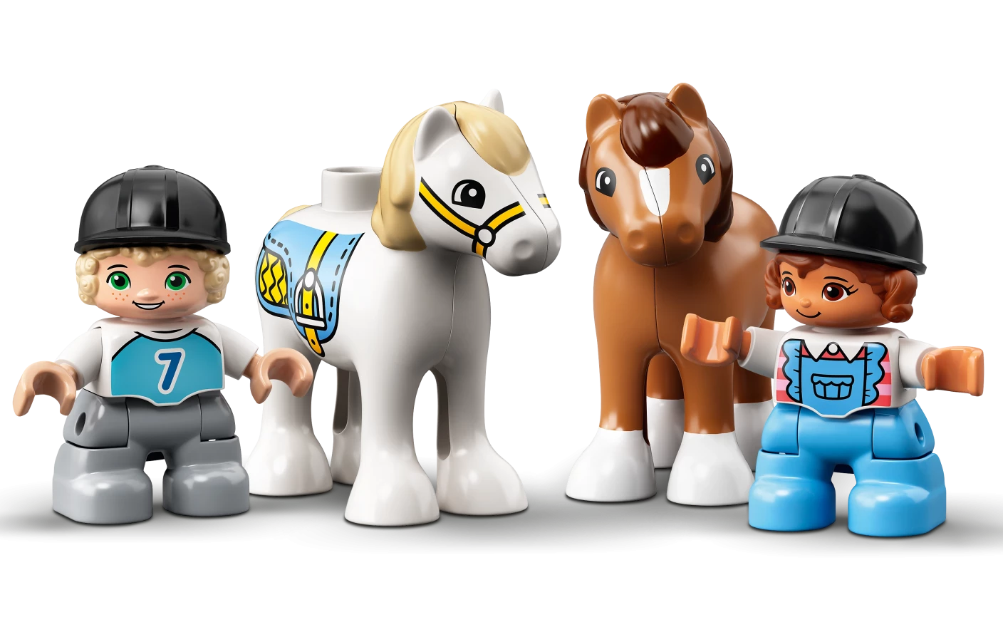 Paardenstal en pony's verzorgen