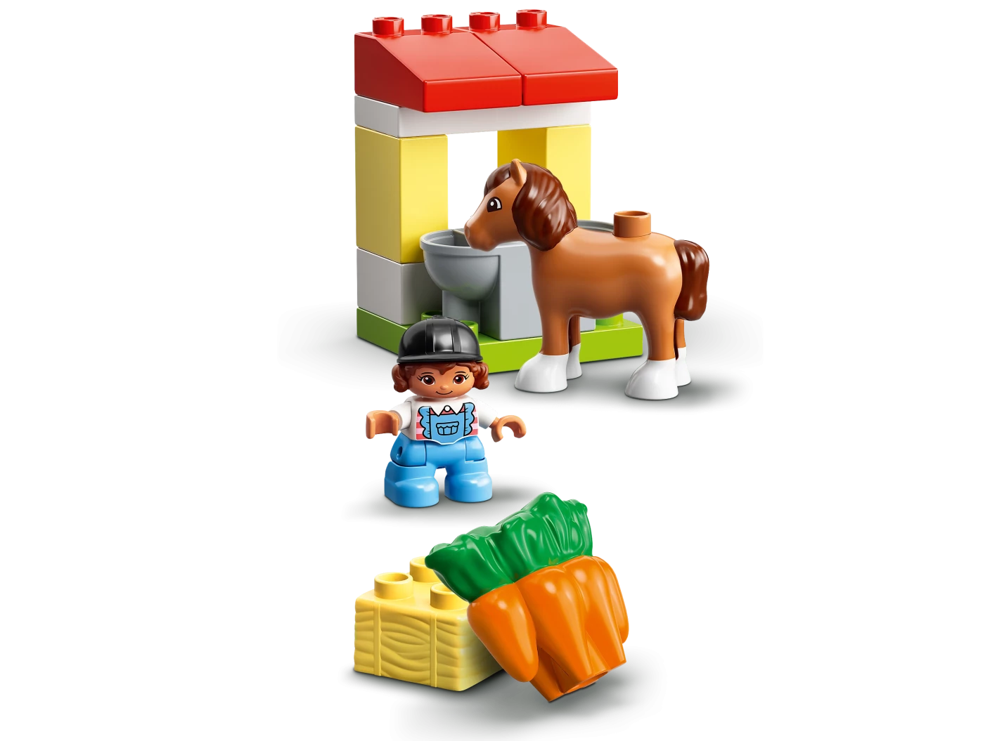 Paardenstal en pony's verzorgen