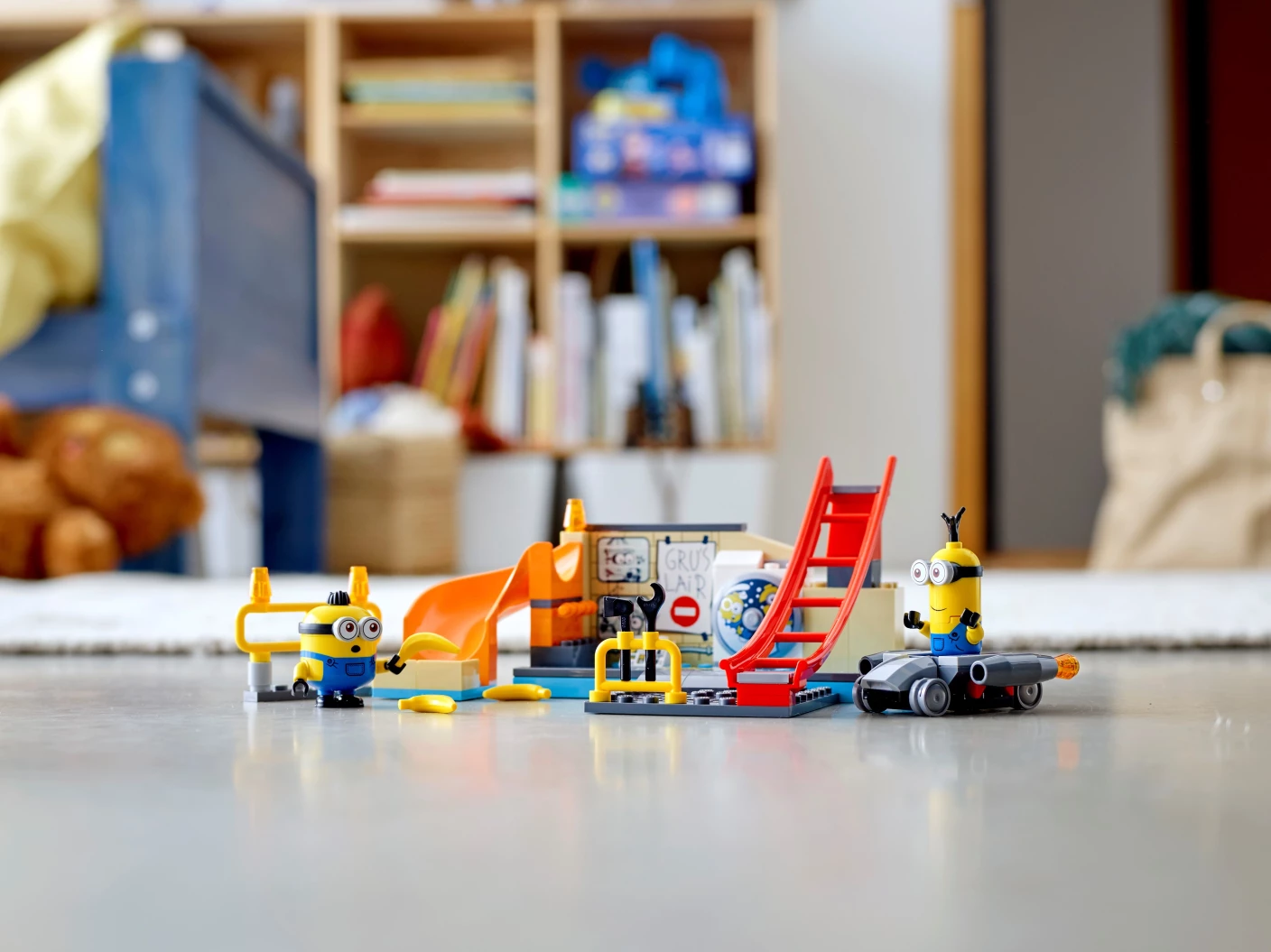 Minions in Gru’s lab