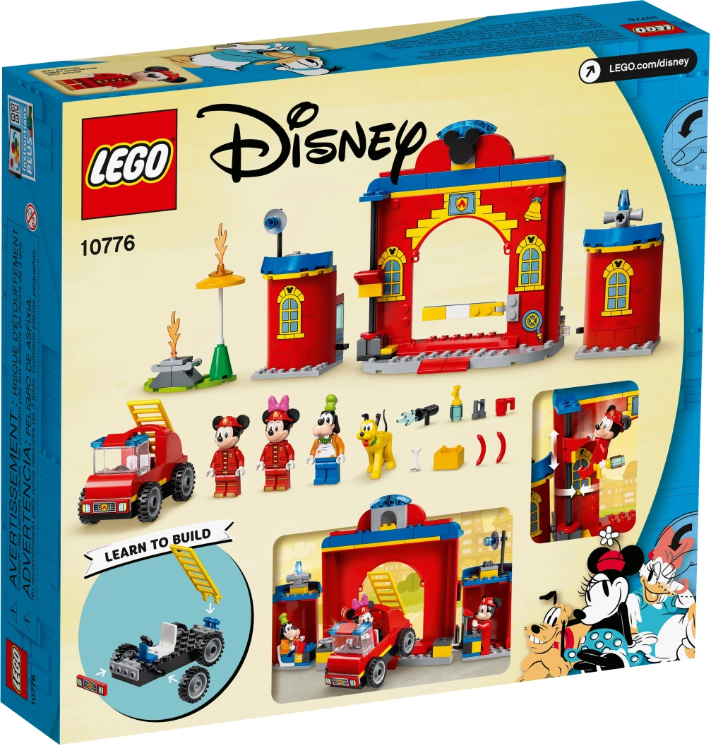 Mickey & Friends brandweerkazerne & auto