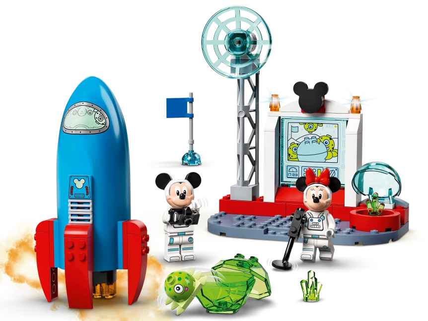 Mickey Mouse & Minnie Mouse ruimteraket