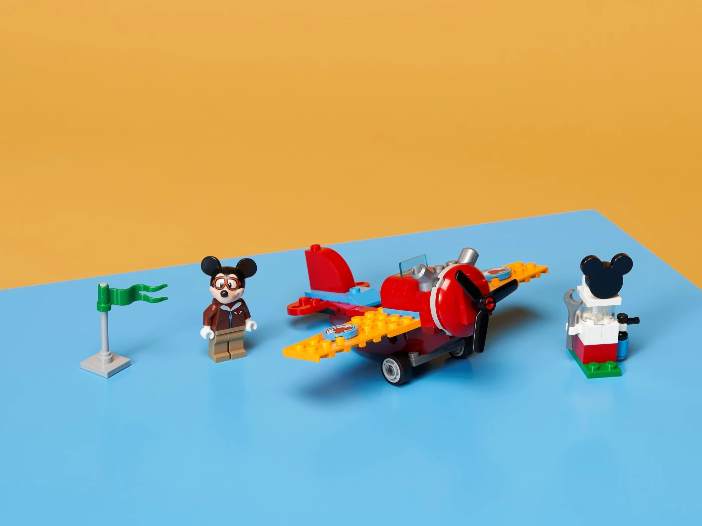 Mickey Mouse propellervliegtuig