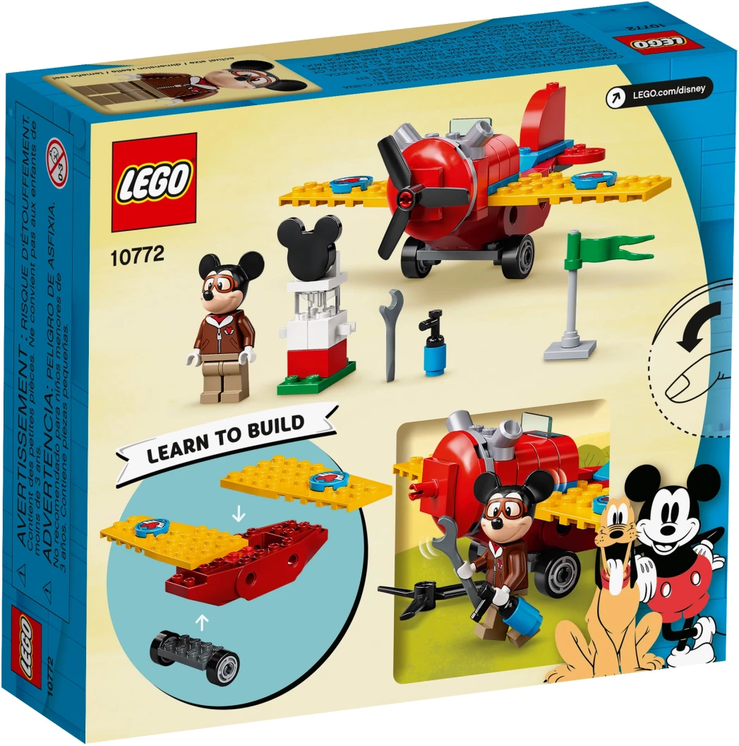 Mickey Mouse propellervliegtuig