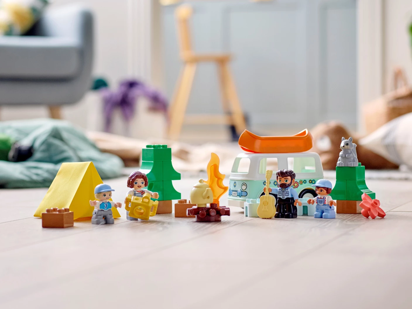 Familie camper avonturen