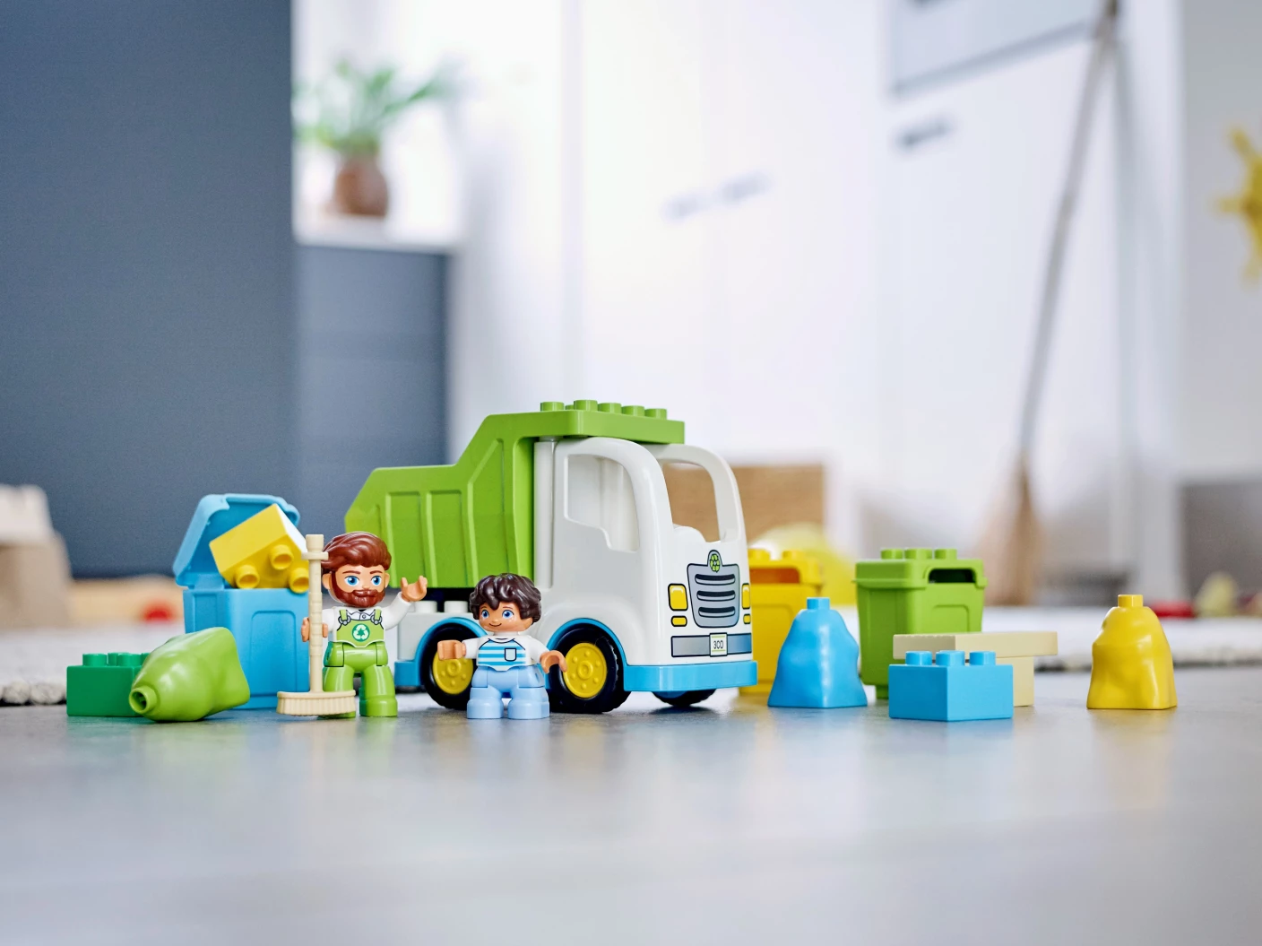 Vuilniswagen en recycling