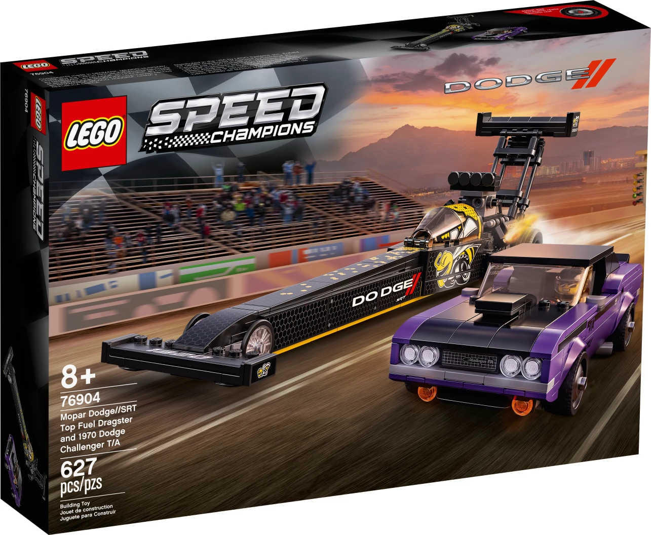 Mopar Dodge//SRT Top Fuel Dragster en 1970 Dodge Challenger T/A