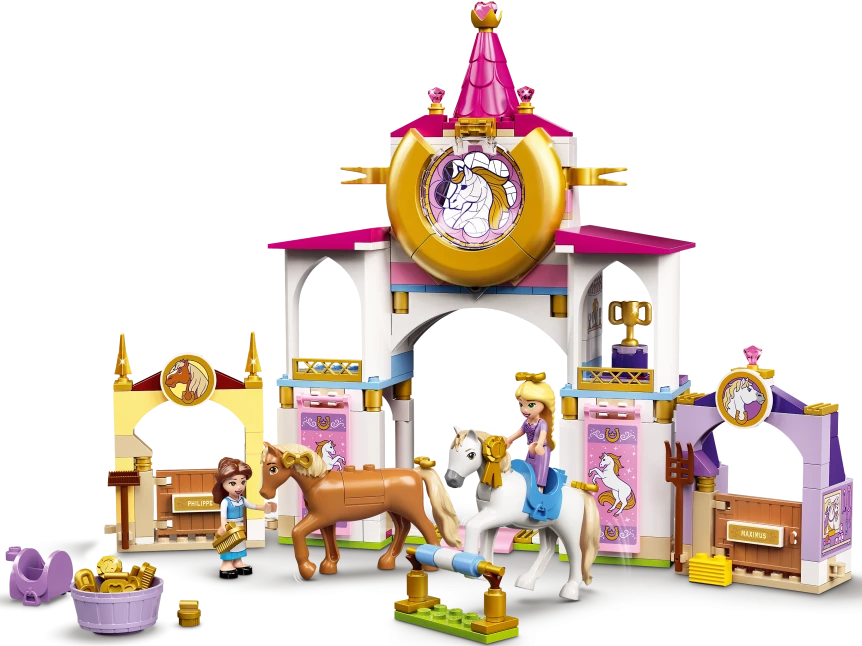 Belle en Rapunzel's koninklijke paardenstal