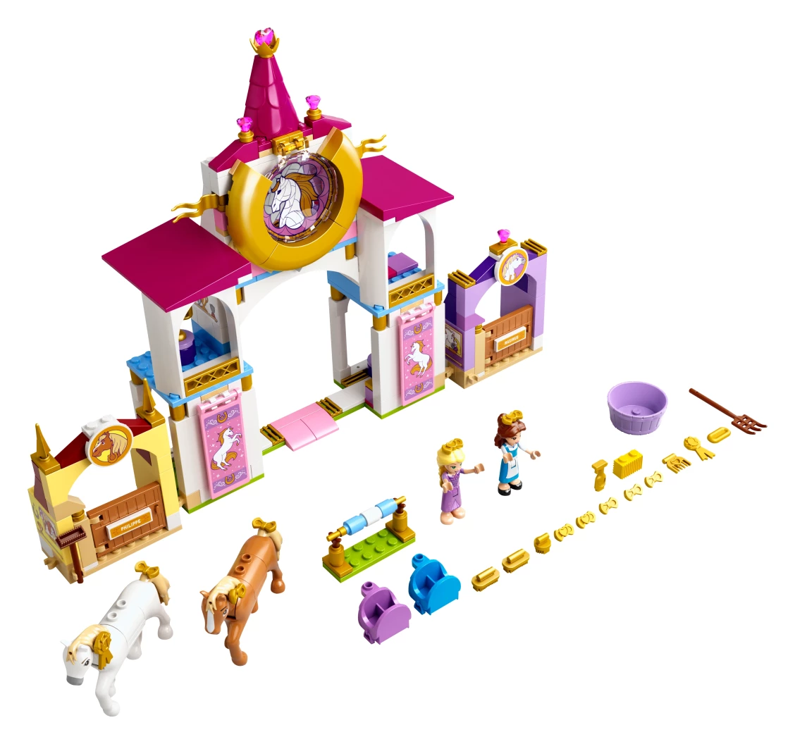 Belle en Rapunzel's koninklijke paardenstal