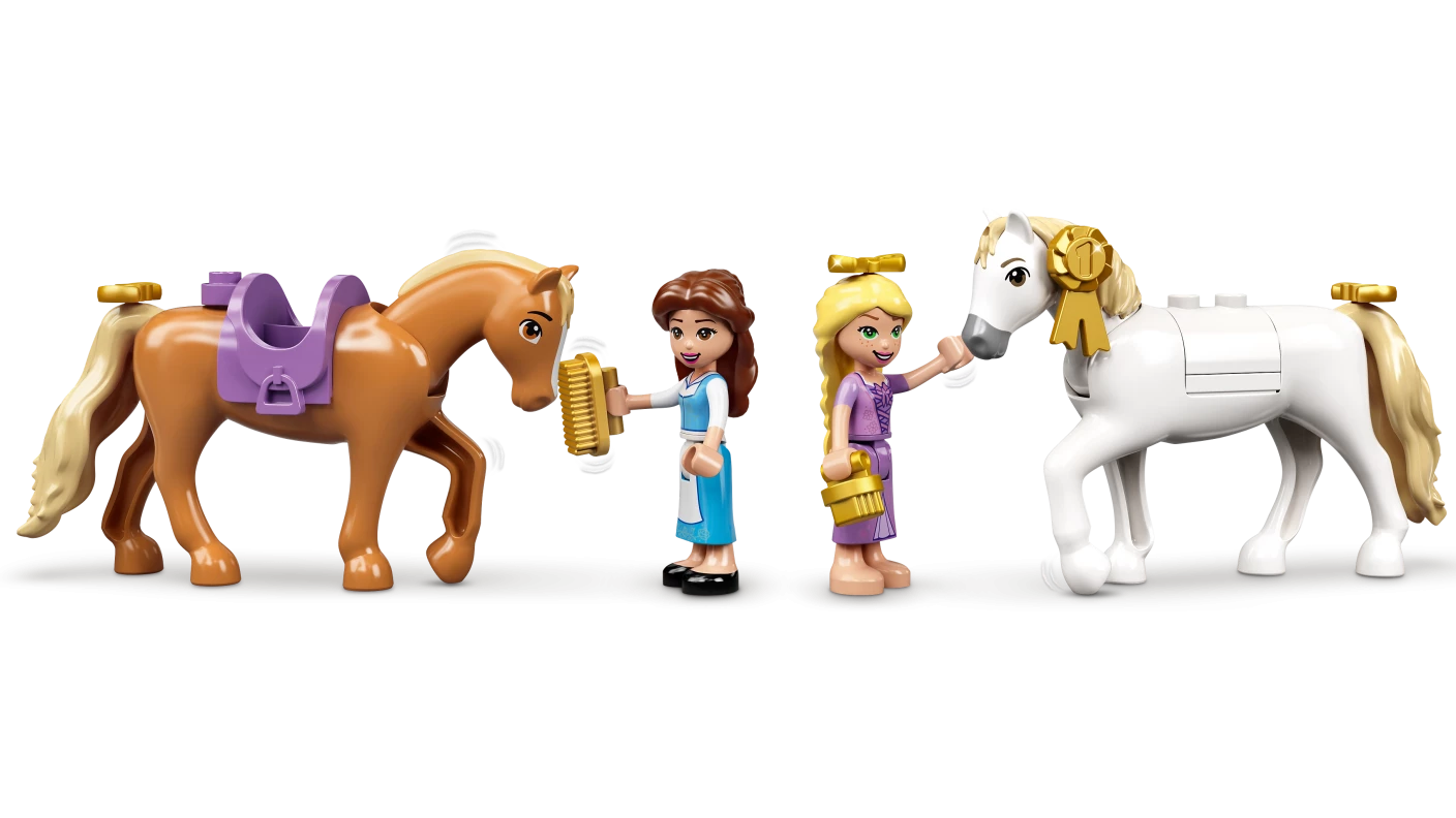 Belle en Rapunzel's koninklijke paardenstal