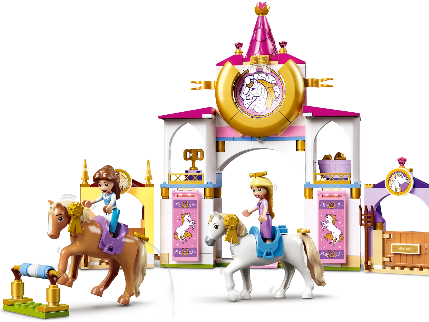 Belle en Rapunzel's koninklijke paardenstal