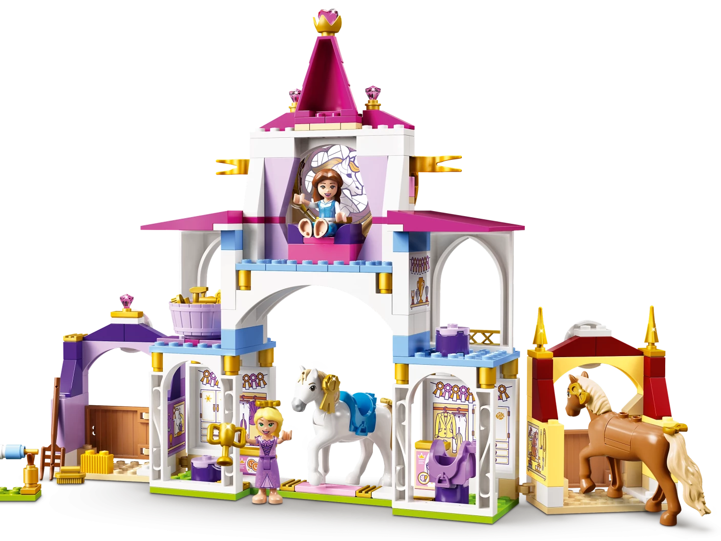 Belle en Rapunzel's koninklijke paardenstal