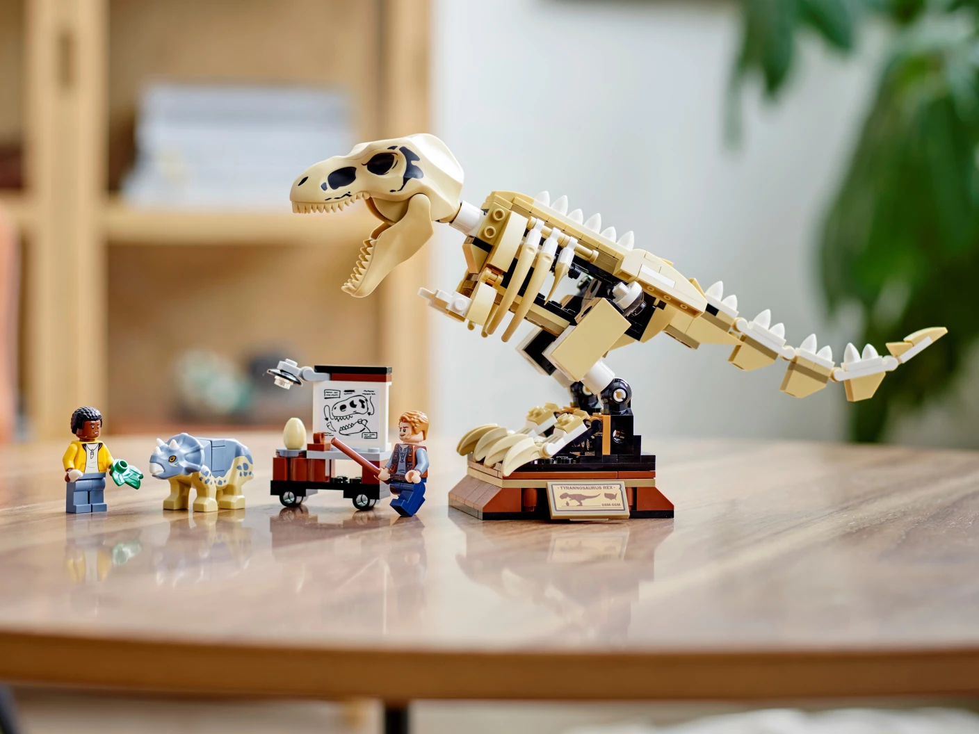 Tentoonstelling dinosaurusfossiel van T. rex