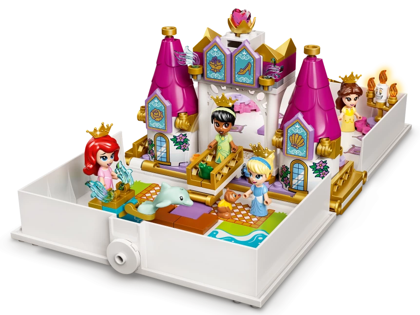 Ariël, Belle, Assepoester en Tiana's verhalenboekavonturen