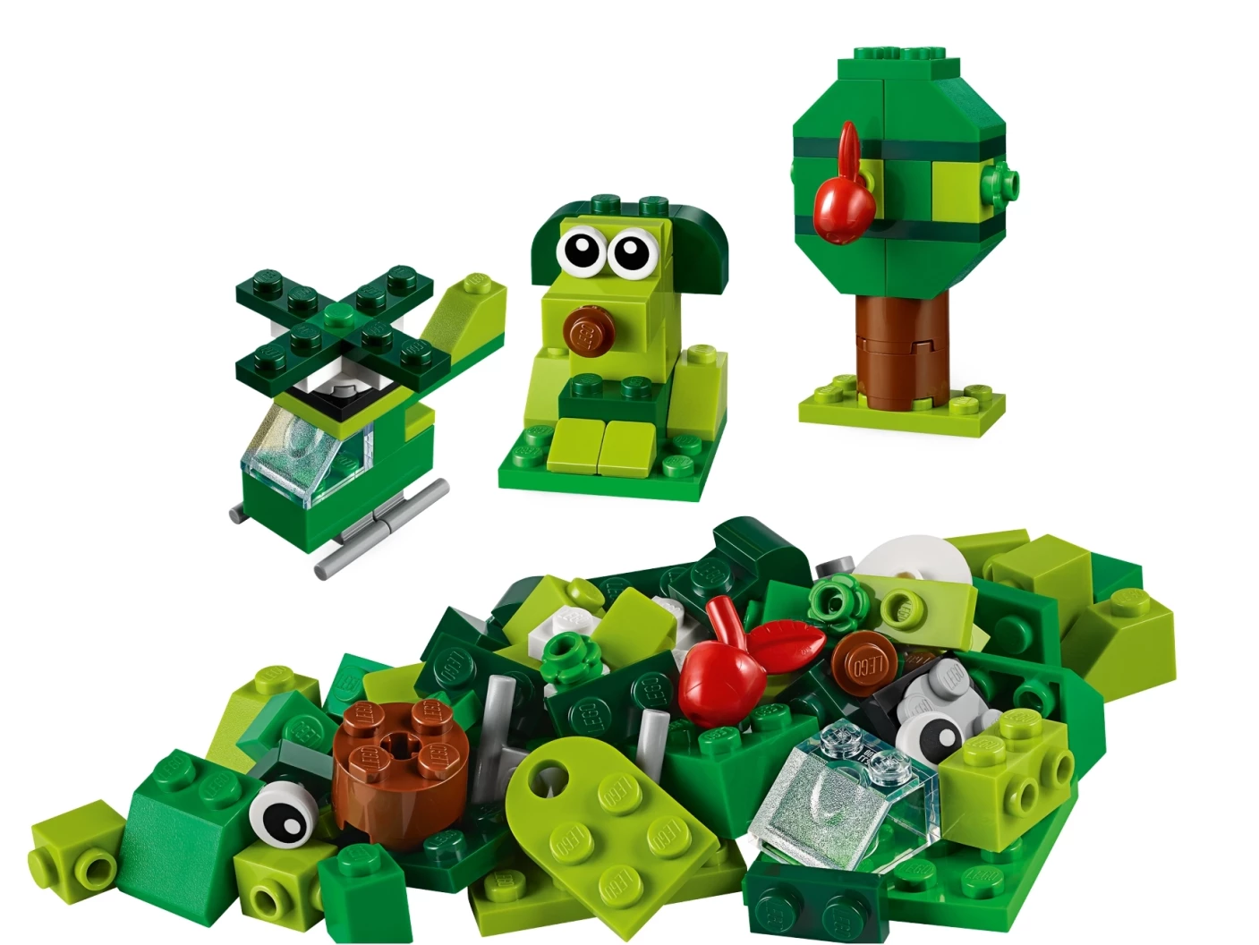 Creatieve groene stenen