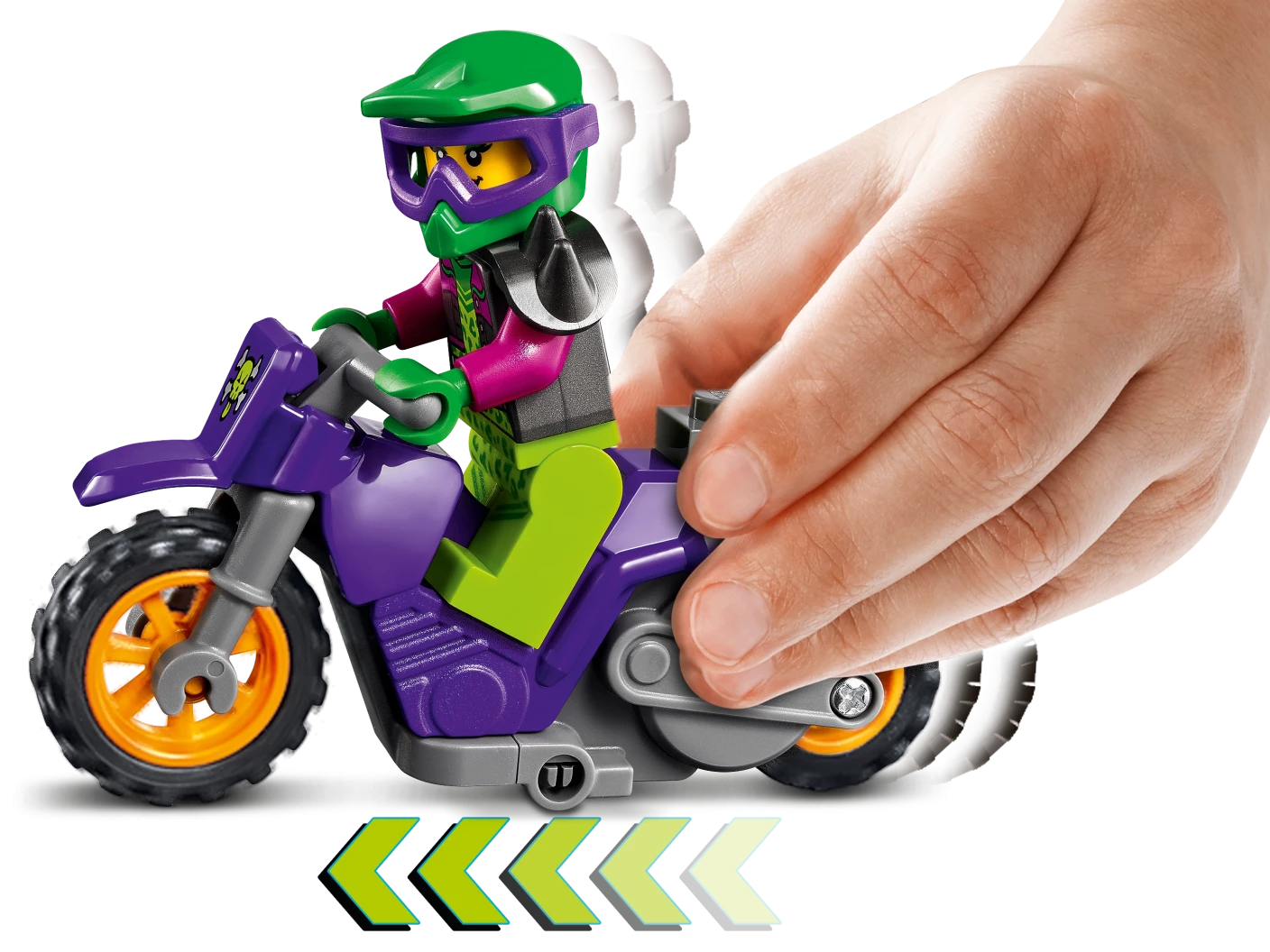 Wheelie stuntmotor
