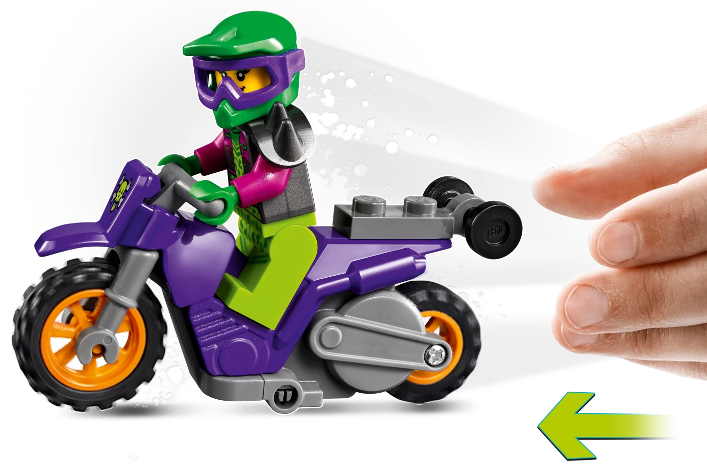 Wheelie stuntmotor