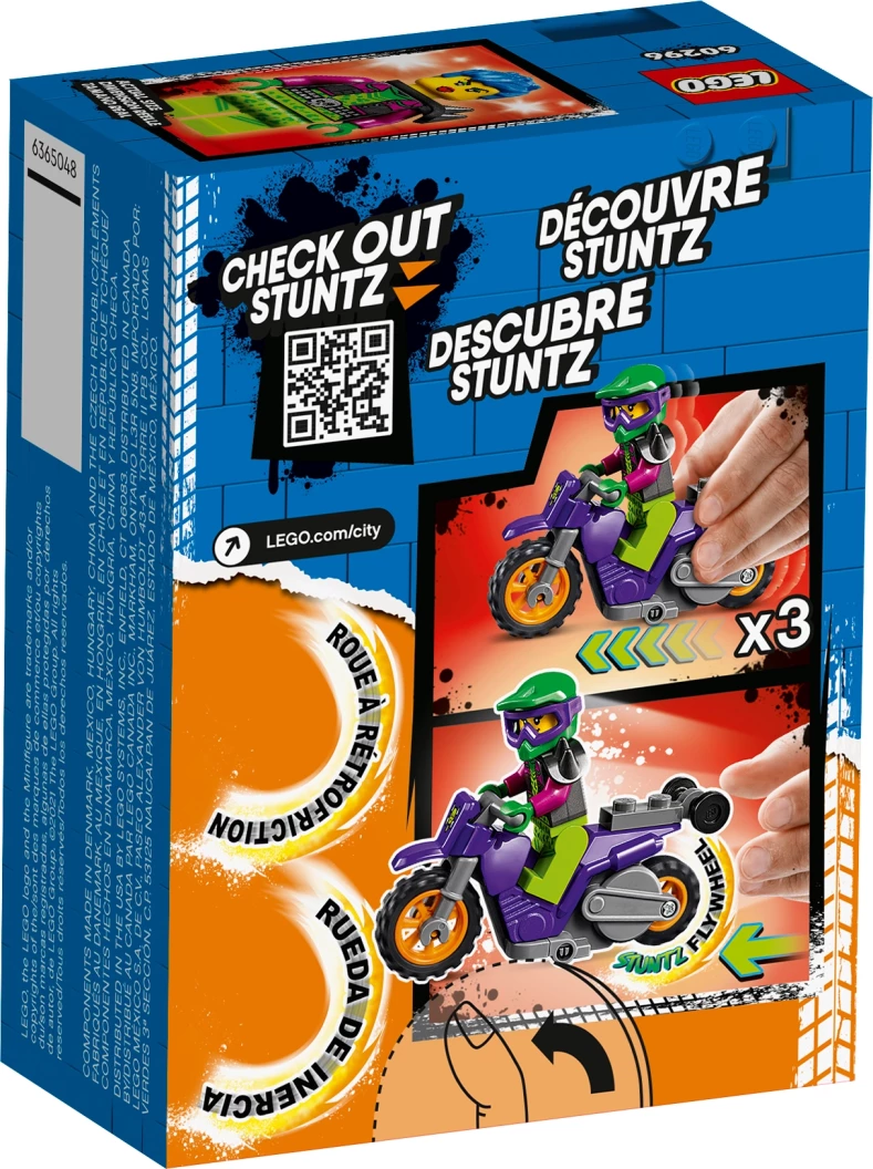 Wheelie stuntmotor