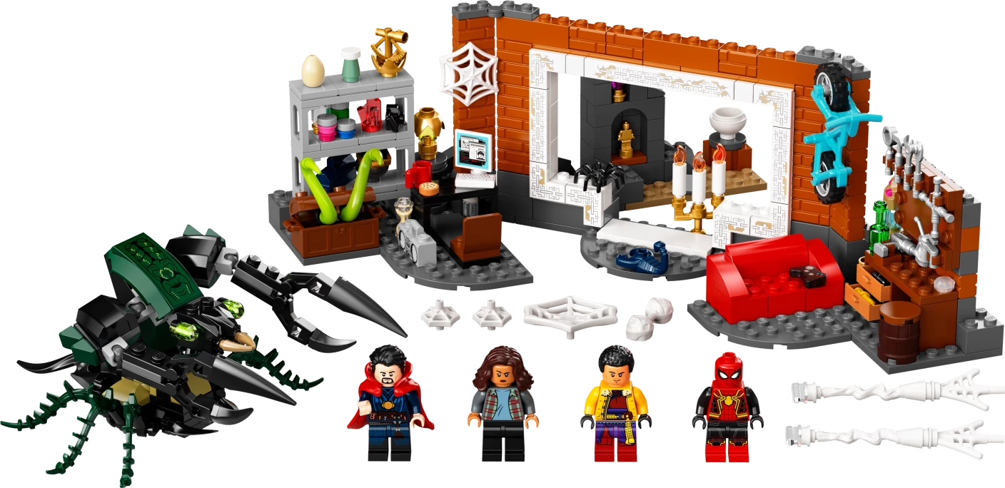 Spider-Man bij de Sanctum uitvalsbasis
