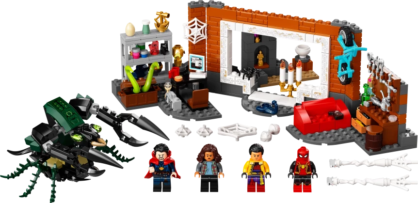 Spider-Man bij de Sanctum uitvalsbasis