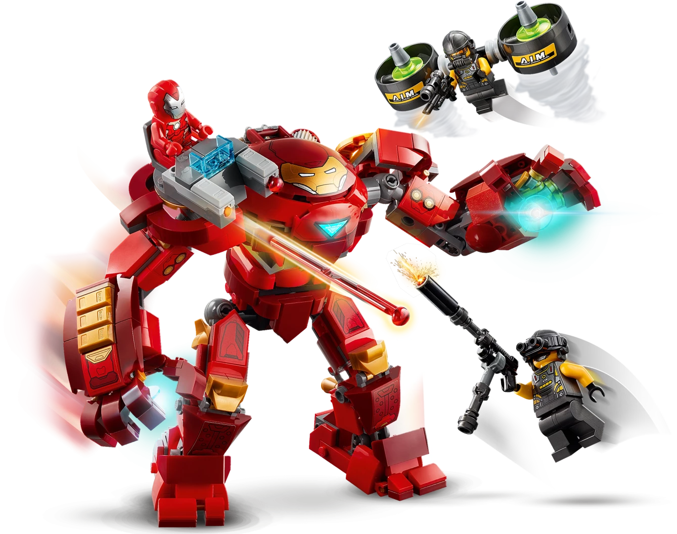Iron Man Hulkbuster versus A.I.M. Agent