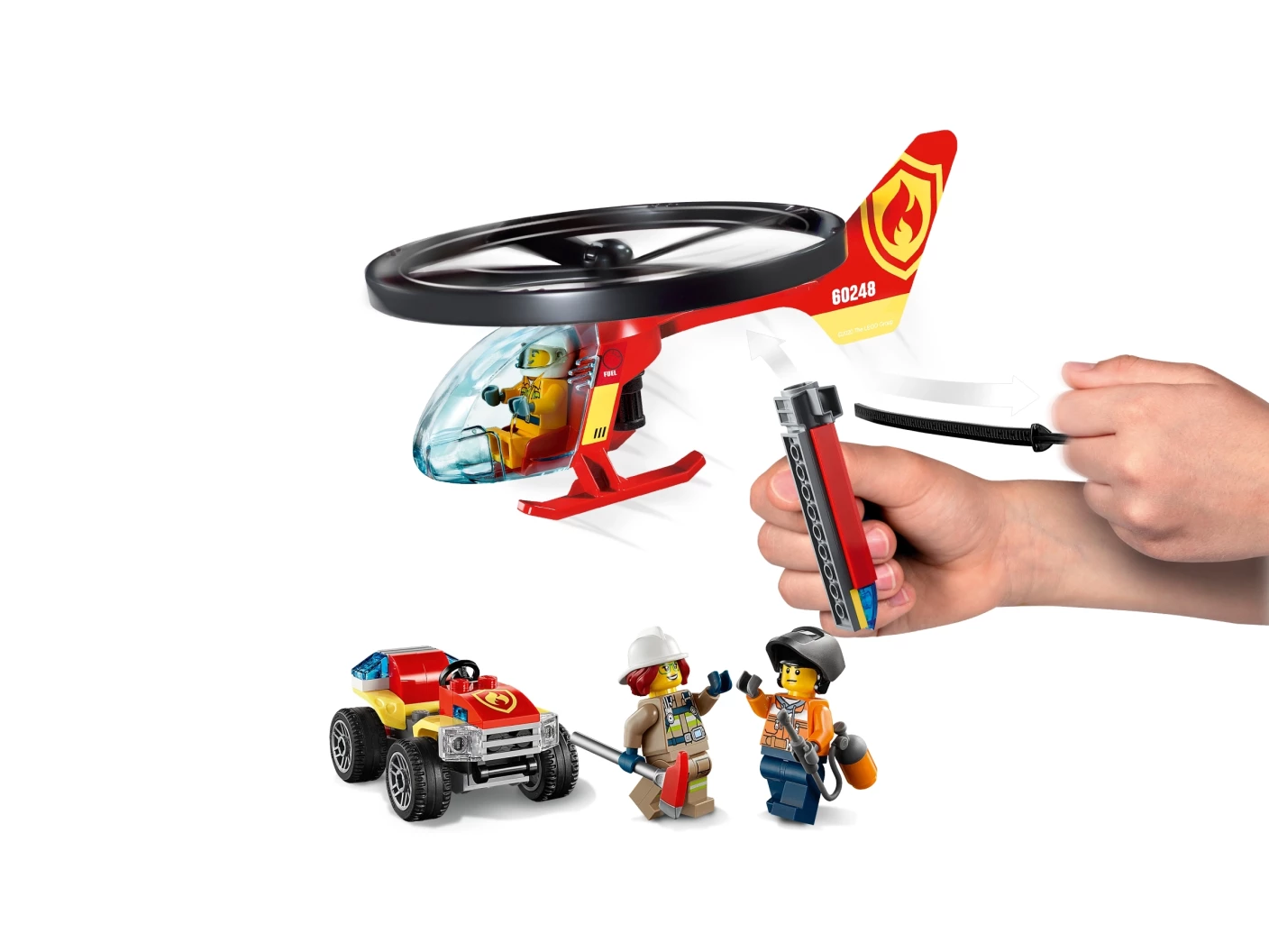 Brandweerhelikopter reddingsoperatie