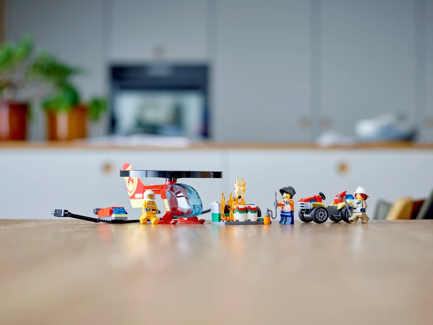 Brandweerhelikopter reddingsoperatie