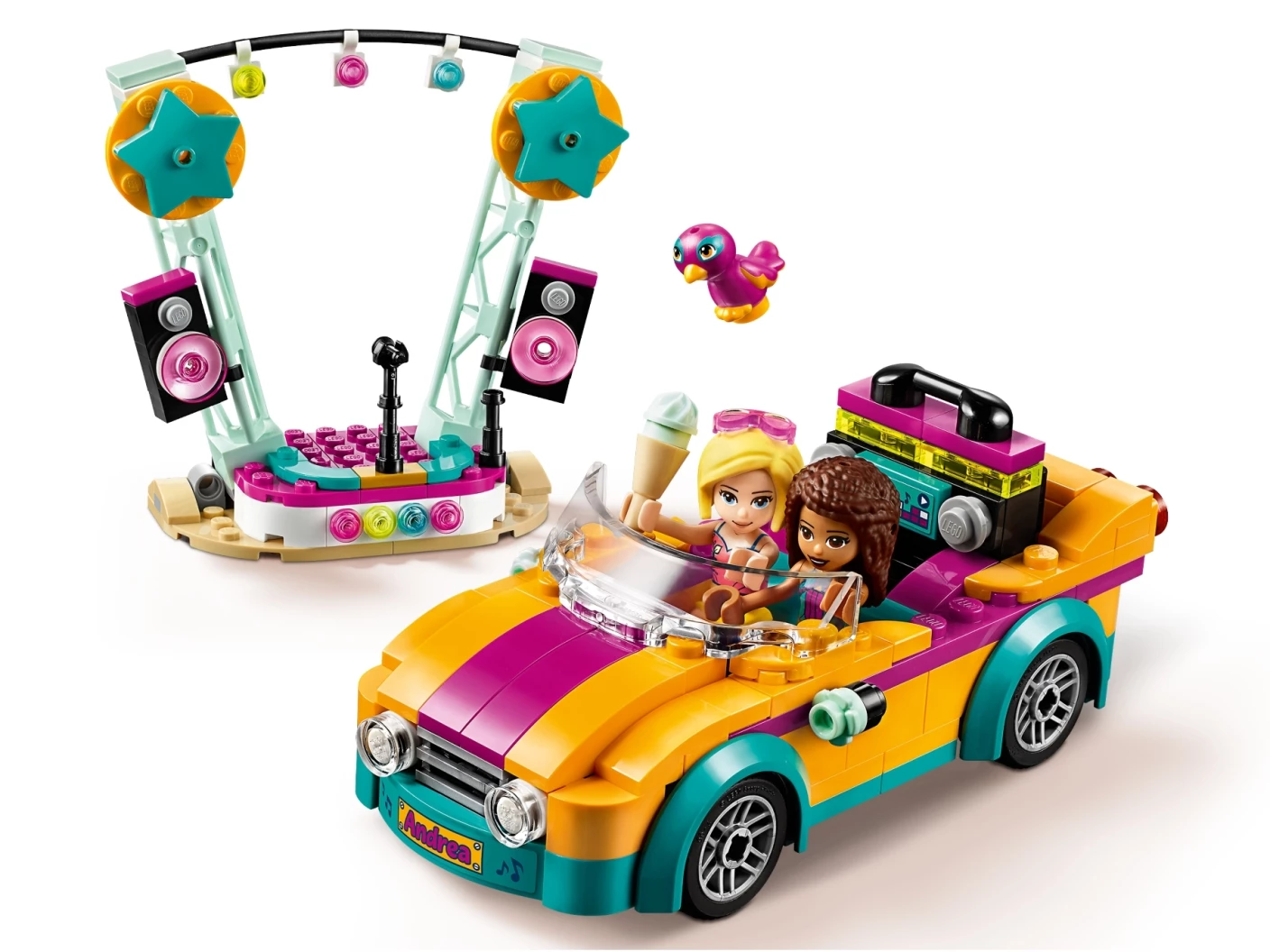 Andrea's auto en podium