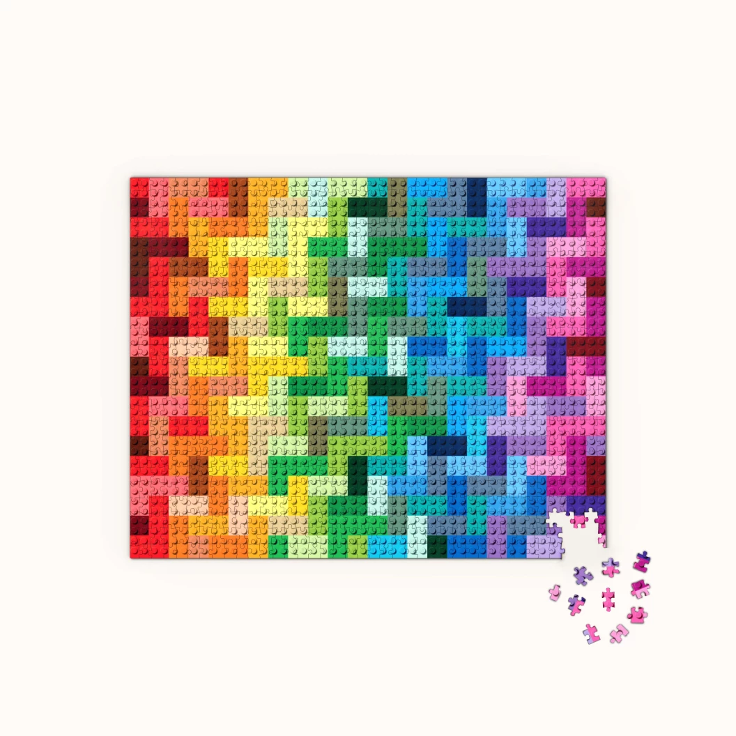 Regenboogstenenpuzzel 1000 stukjes